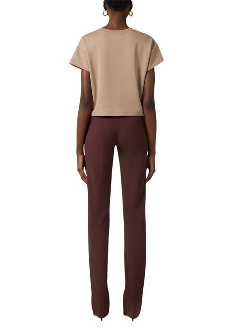 Technical bi-elastic fabric pants with belt ELISABETTA FRANCHI | Trousers | PA17261E2644
